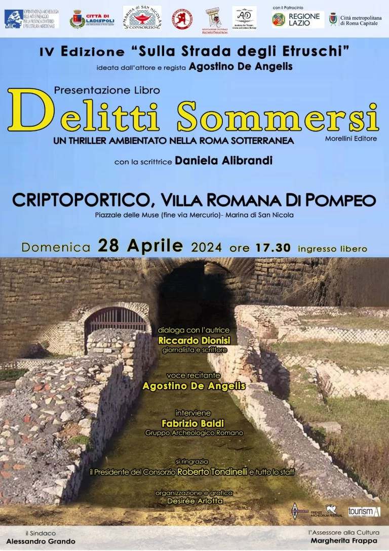 Nei sotterranei di Marina San Nicola per "Delitti sommersi" 3 alibrandi a ladispoli
