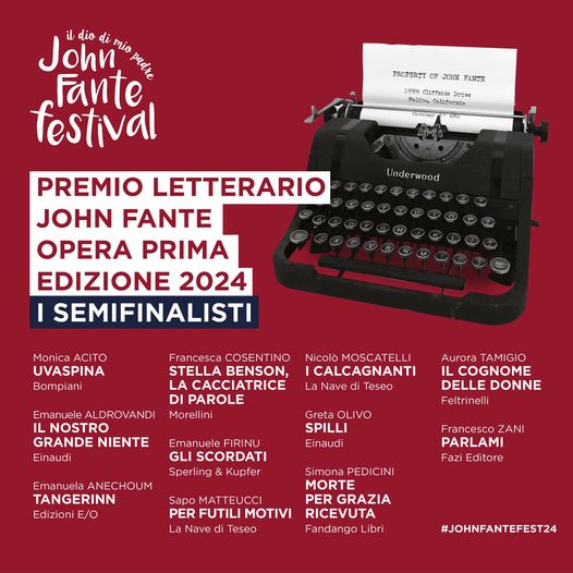 Stella Benson tra i semifinalisti del Premio John Fante Opera Prima 2024 1 john fante